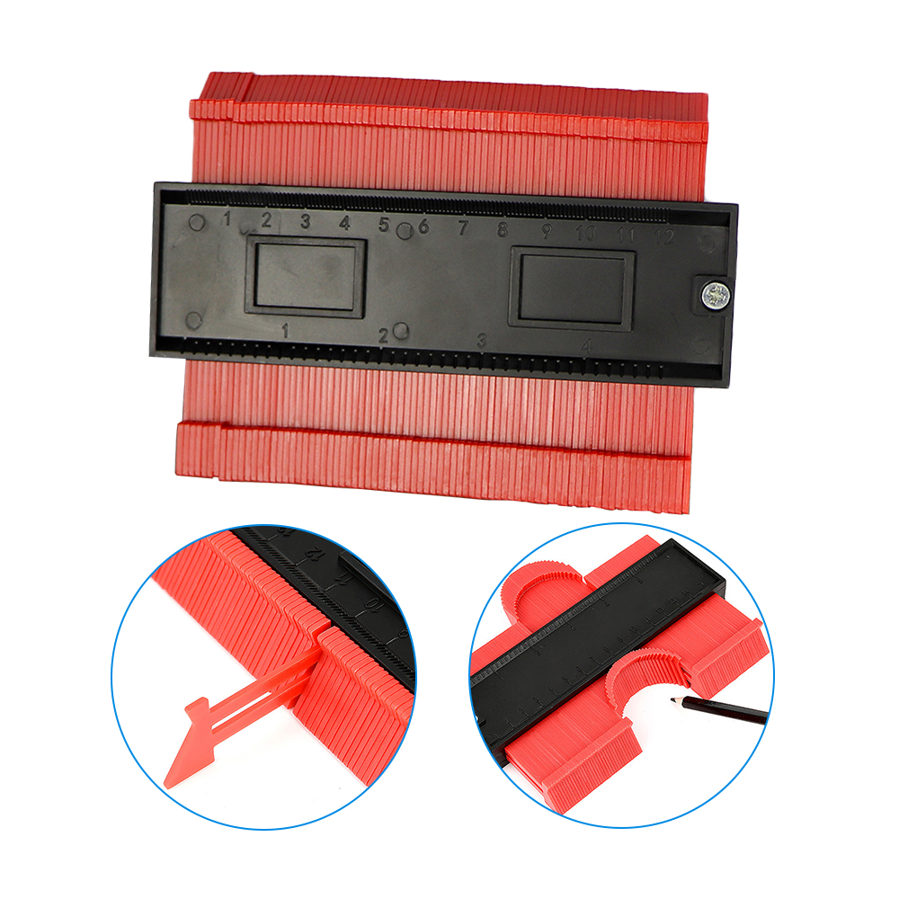 Contour Gauge 5 inch Profile Copy Gauge Contour Gauge Duplicator Standard Wood Marking Tools Tiling Laminate Tiles General Tools