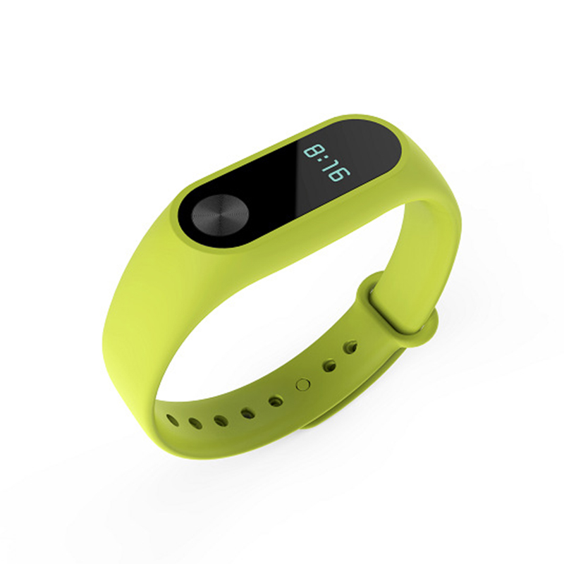 11 Colors Silicon Strap For Xiaomi Mi Band 2 Sport Strap Smart Bracelet Watch MiBand 2 Colorful WristBand Replacement TXTB1: Lime