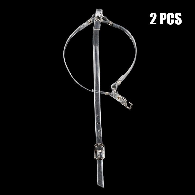 1 par de correas para zapatos para mujer tacones cordones altos accesorios desmontable Anti Suelto: Transparent