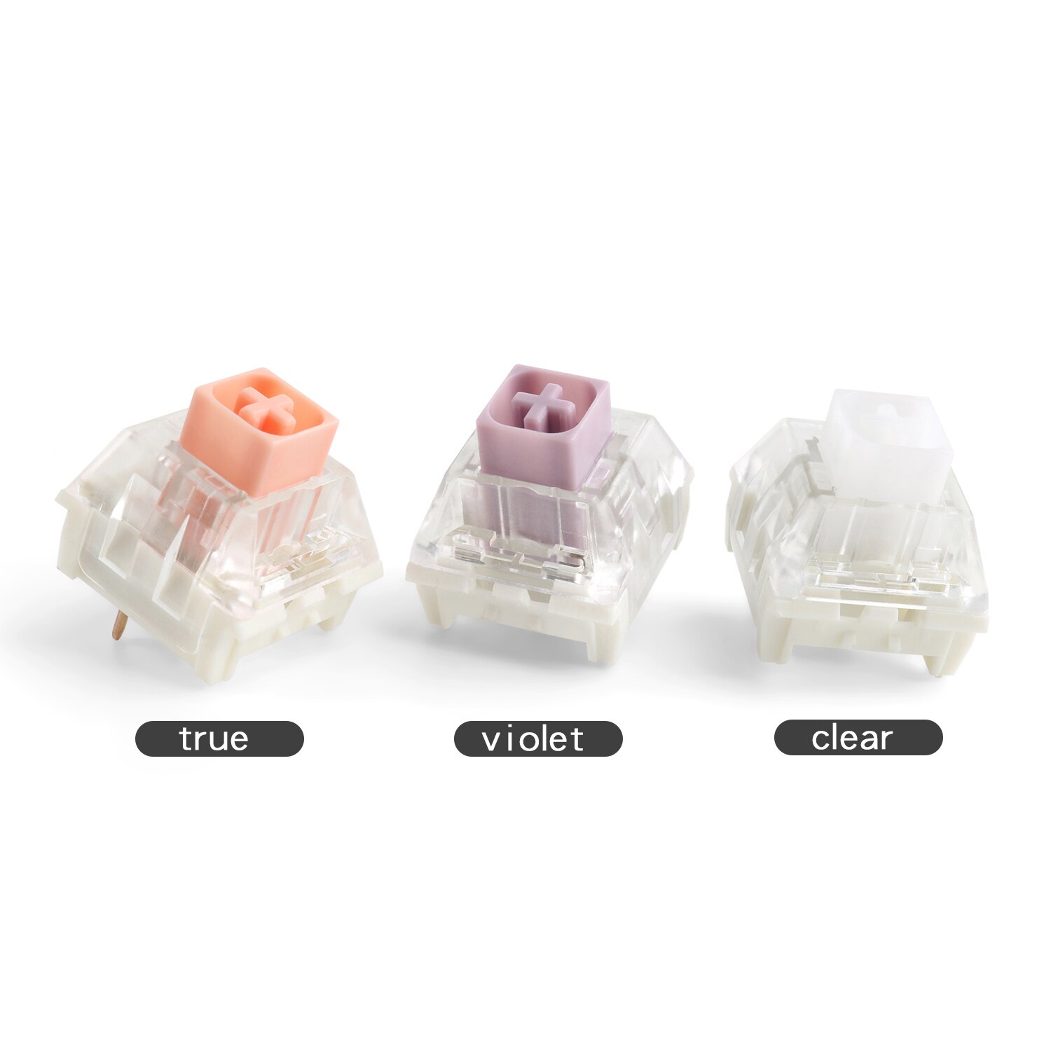 Kailh Box Switch Input Club Hako Violet Clear True Mechanical Keyboard Switch Waterproof dustproof Soft tactile Type 3pin