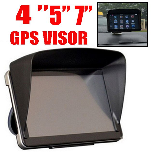 Gps Sat Nav Zonnescherm Visor Voor 4.3 " / 5" / 7 "/Inch Screen Shield Auto Gps Accessoires zonnescherm Gps Cover Blok Blind Cap