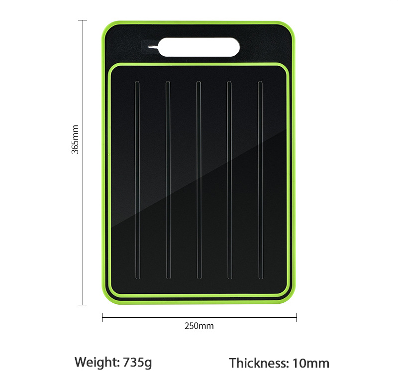 Double-side Cutting Board With Defrosting Function Chopping Board Kitchen Grinding Cutting Board With Knife Sharpener: Default Title