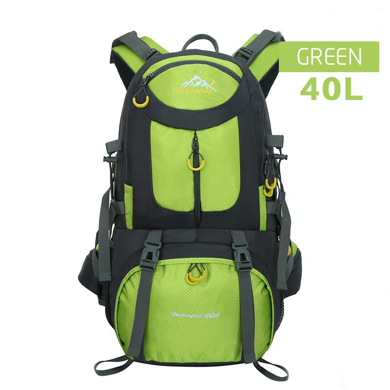 40l \ 50l \ 60 l utendørs turbag stor kapasitet klatreposer jakt bag reise camping tur ryggsekk sports ryggsekk: Grønn 40l
