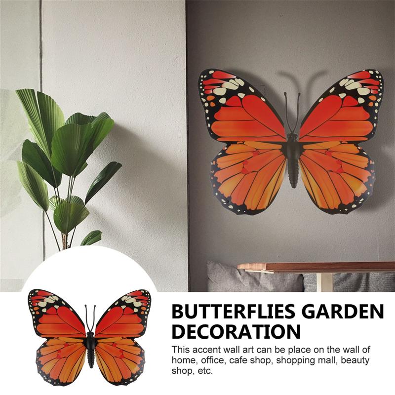 1Pc Tuin Decoratie Tuin Accessoires Tuinieren Jardineria Decor Draagbare Ornament Nep Vlinders Versiering Voor Indoor