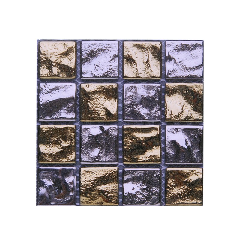 10Pcs 10*10cm 3D Self Adhesive Mosaic Tile Peel Sticker Kitchen Backsplash Bathroom Wall Tile Stickers Waterproof PVC Tiles: B07
