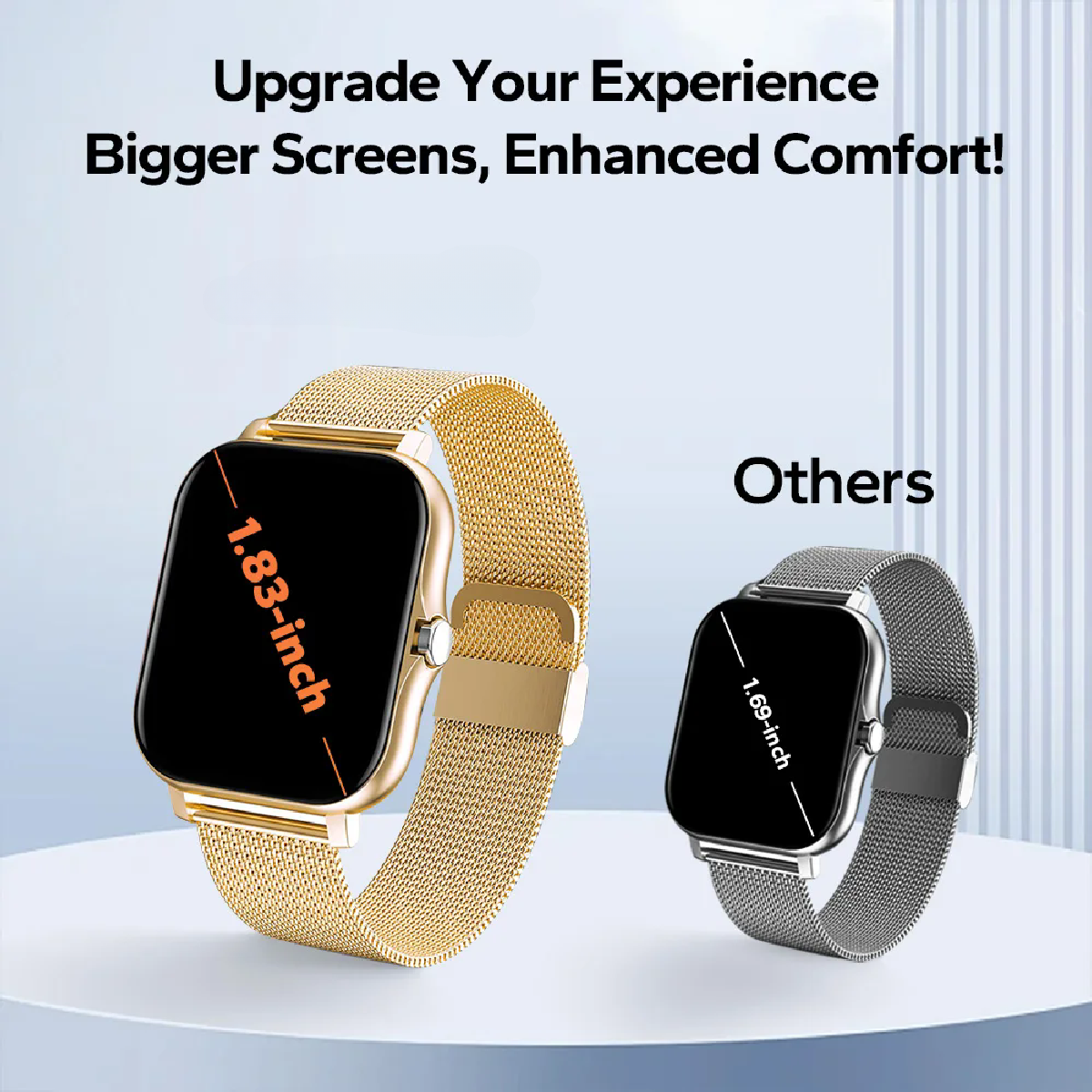 Nuovo SmartWatch 1.83 "grande schermo a colori chiamata Bluetooth con supporto App Smart Watch uomo donna Full Touch orologio intelligente con quadrante personalizzato