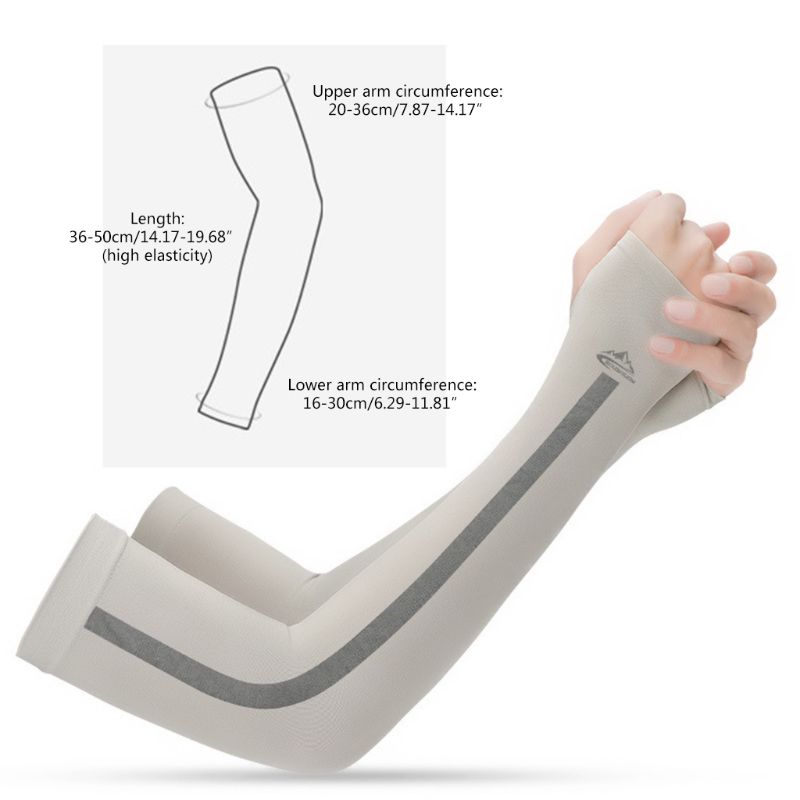 Arm Sleeves Unisex UV Sun Protection Ice Silk Cooling Arm Sleeves UPF 50 Compression Cover