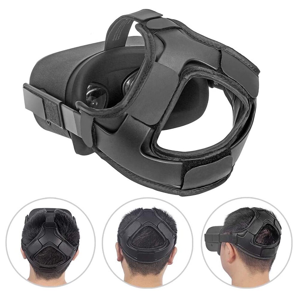 Head Strap Pad & Silicone Face Cover for Oculus Quest Headset, Cushion Pad for Oculus Quest Accessories, Reduce Head Pressure