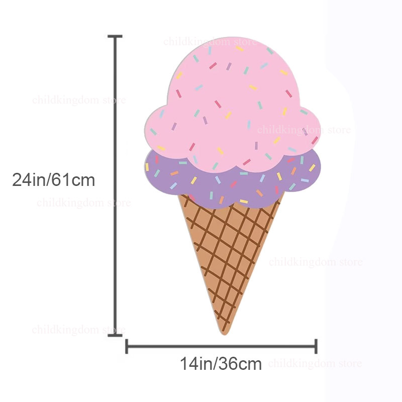 Ijs Donut Cutouts Kt Board Ijs Baby Shower Meisjes 1e Verjaardagsfeestje Achtergronden Achtergrond Foto Rekwisieten Decoratie: Mintgroen