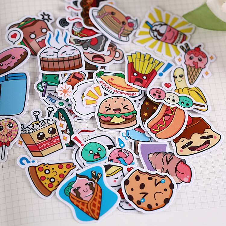 40pcs cute kawaii self-made warming food sticker/ beautiful stickers /decorative sticker /DIY craft photo album