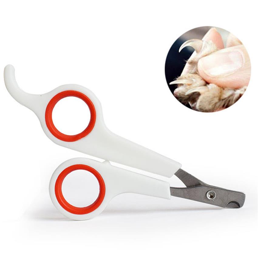 Stainless Steel Pet Dog Cat Nail Clipper Trimmer Claws Scissor Cut Product Pet Nail Safety Cutter Tool Dog Supplies: white red