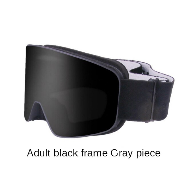 Lunettes de Snowboard à revêtement cylindrique pour adultes, lunettes de Ski Ka myopie, Double couche anti-brouillard, style Parent-enfant: aldult Ski gogglesE