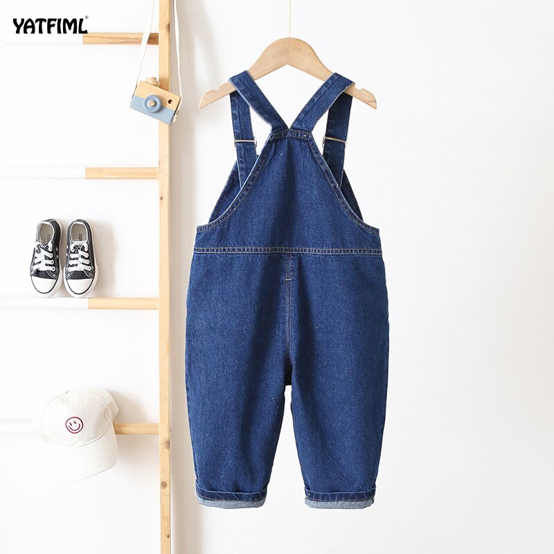 Baby Broek Baby Katoenen Leuke Jeans Little Kids Bretels Dinosaurus Denim Broek 0-3T Yong Baby Uitloper Jongens meisjes Broek