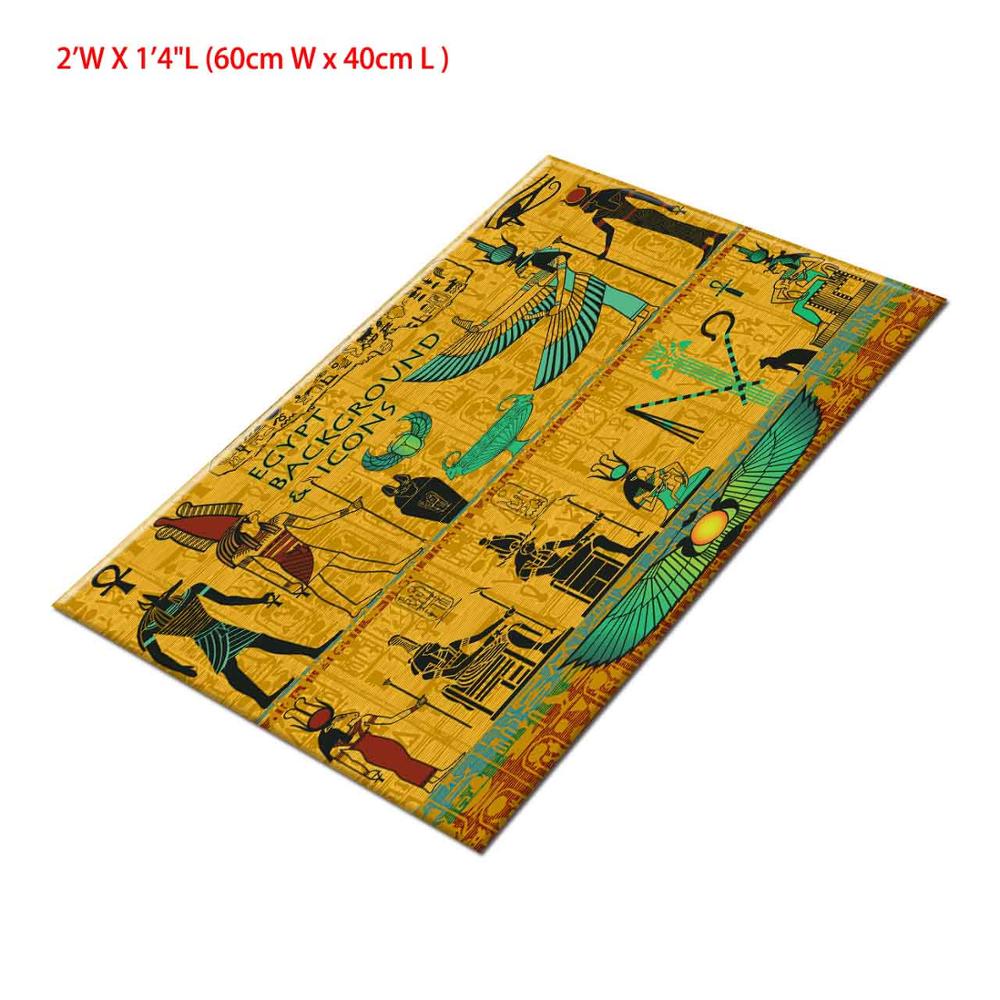 Forntida egypten område hem baby matta och matta vardagsrum stor kristall sammet badrum sovrum kök dörr matta badrum matta: 60cm w  x 40cm l