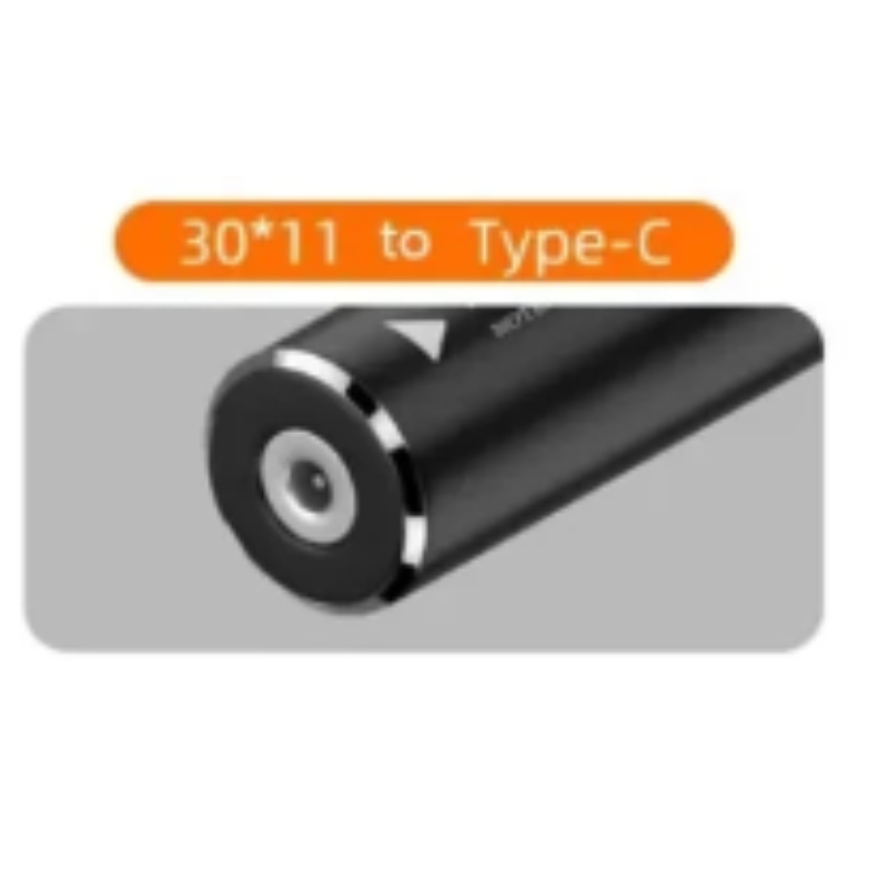 Dc Power To Type-C Opladen Pd 65W Geschikt Voor Dc Female Naar C Mannelijke Adapter Dc Naar Type-C Adapter Kabel Dc Naar Ype-C Oplader Draad: Black