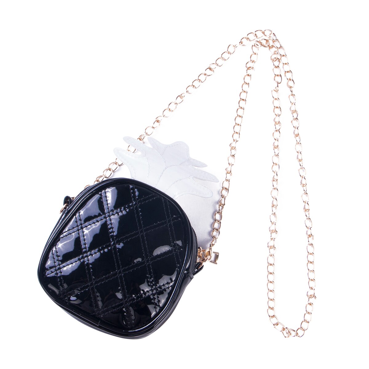 1Pc Zomer Kids Pu Lederen Tas Draagbare Kinderen Zandbak Speelgoed Verstelbare Riem Eenvoudige Vlakte Rugzak Pouch Ananas Zak: Black