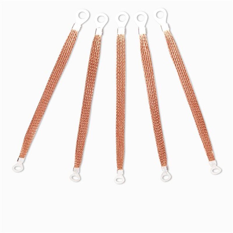 3PCS Span cable / bridge connection ground wire copper braid copper clad aluminum2.5/4/6square 200mm / 250mm / 300mm