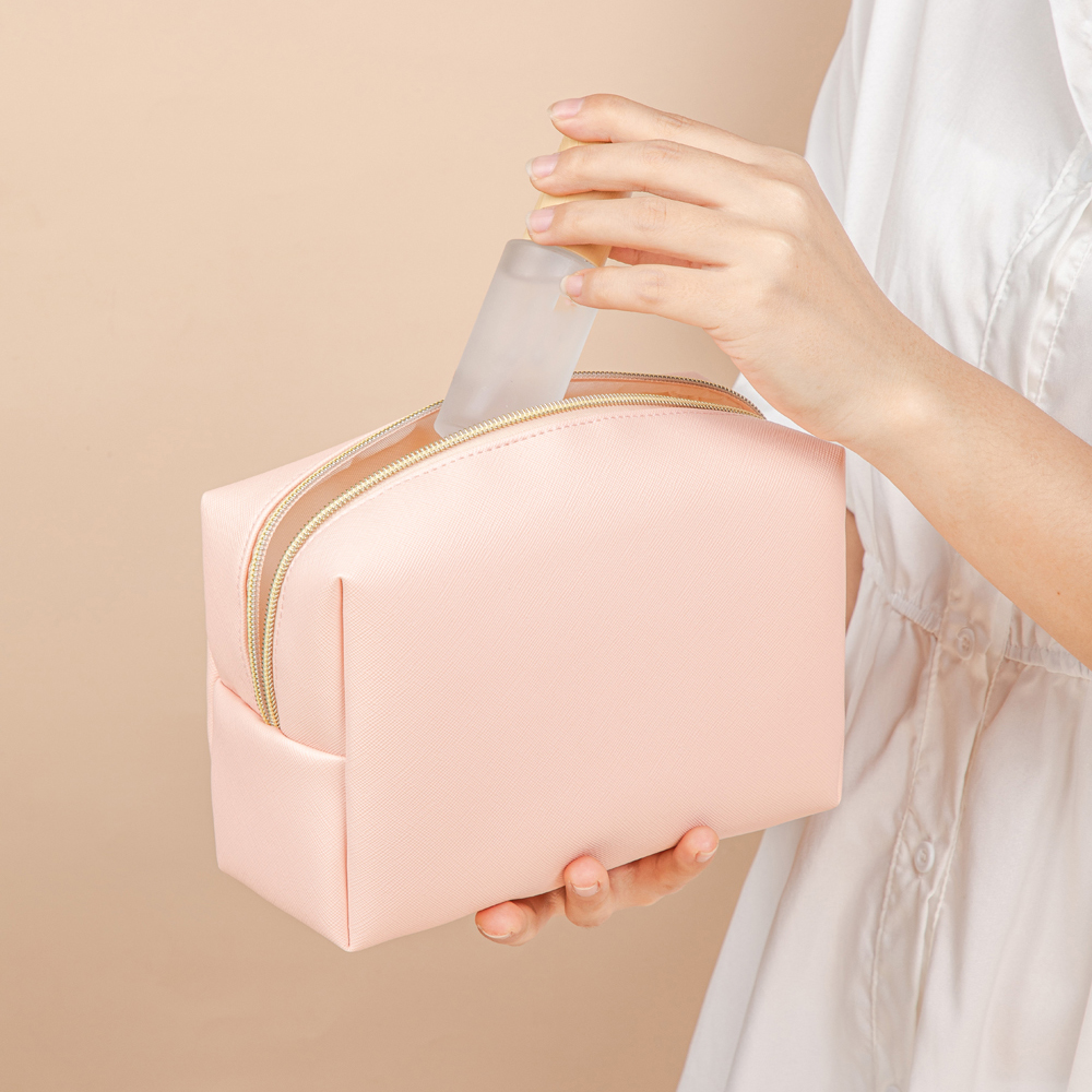 1pcs PU Leather Portable Toiletry Bags Waterproof Travel Make Up Bags for Women Small Medium Large Cosmetic Organizer Bags