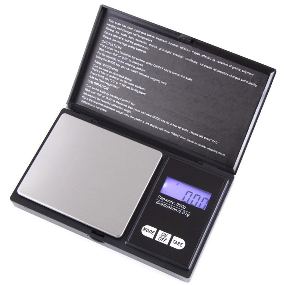 0.01g wyświetlacz Lcd o wysokiej precyzji Mini waga elektroniczna złoto jedzenie na biżuteria kuchenna waga kieszonkowa waga kuchenna Wei