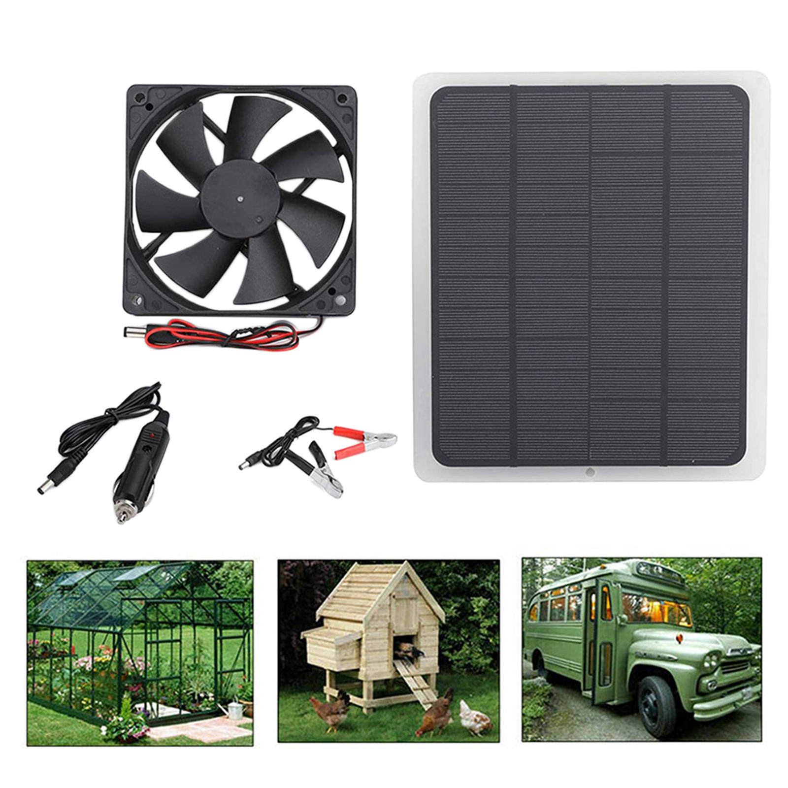 Wentylator zasilany energią słoneczną mini wentylator robić szklarni drób energooszczędny