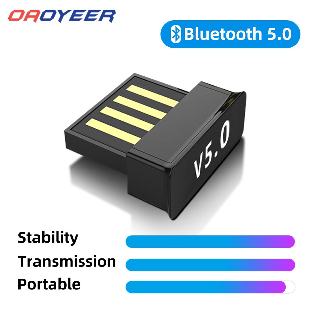 Wireless Usb Bluetooth Adapter 5.0 Voor Computer Bluetooth Dongle Usb Pc Adapter Bluetooth Ontvanger Zender Mini Sender