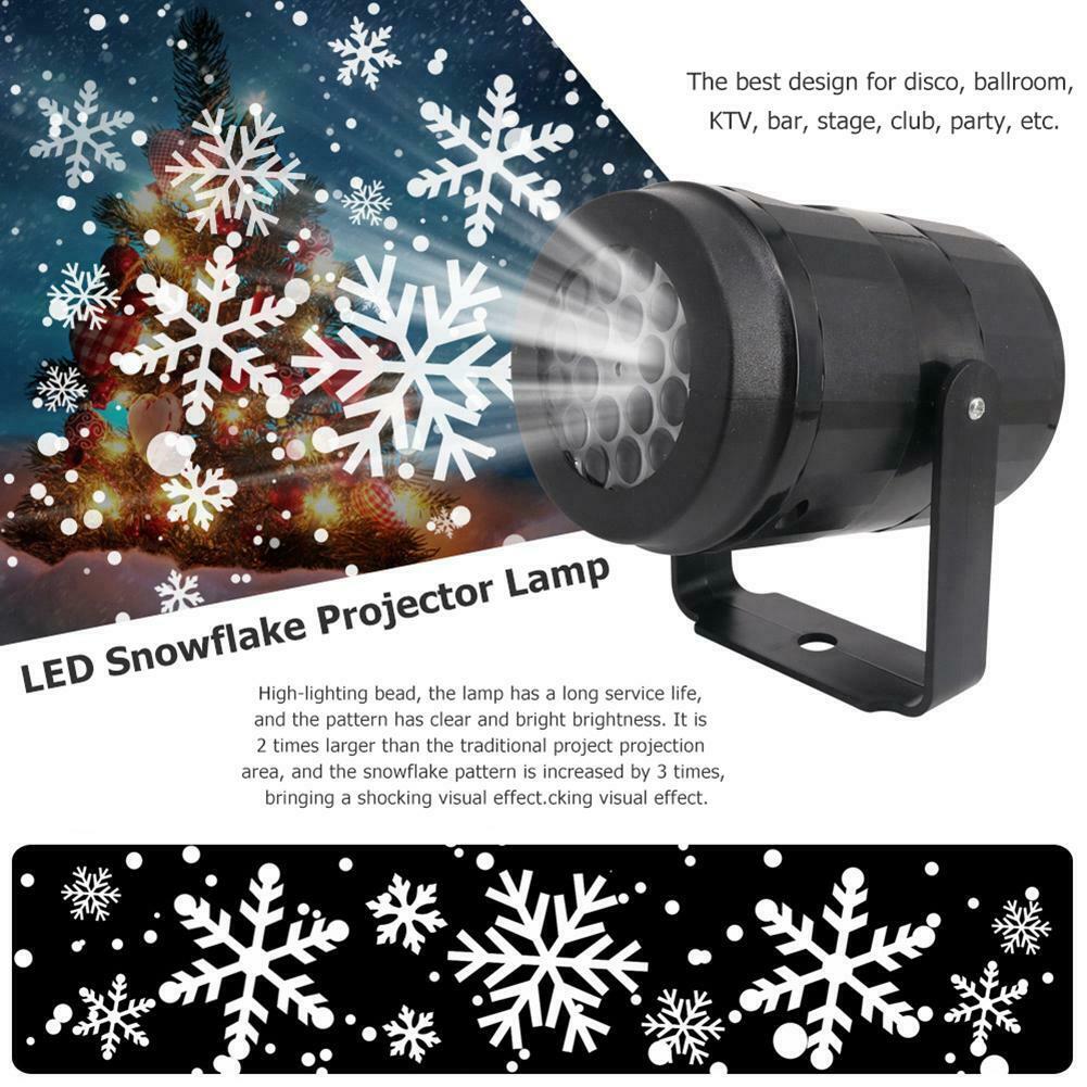 LED Schneeflocke Licht Weiß Schneesturm Projektor LED Bühne Lichter Weihnachten Atmosphäbetreffend Lampe Partei Liefert Weihnachten Dekoration