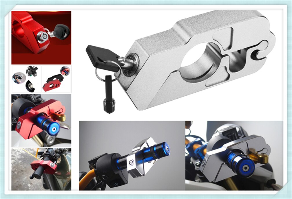 Motorcykel atv aluminiumlegering stöldskydd säkerhetslås handtag broms för ducati monster  m400 m600 m620 m750 m750ie m900 stripe