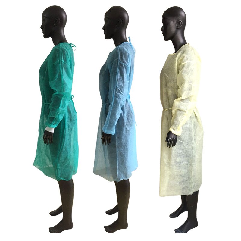 5pcs Protective Anti dust-proof Disposable Gown Home Outdoor Full Body Protection Isolation Clothes Labor Safety work Clothing: Any color