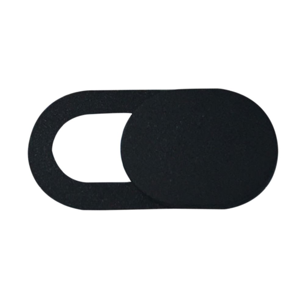 Universal Plastic Black WebCam Cover Shutter Magnet Slider Camera Cover for IPhone Laptop Mobile Phone Len Privacy Stickers: 6Pcs / Black
