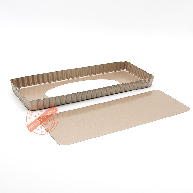 14 zoll Extra Lange Nicht-Stick Lose Bottom Quiche Tart Torte Pan, Torte Pie Pan, rechteckigen Tart Quiche Tart Pan mit Abnehmbare Basis