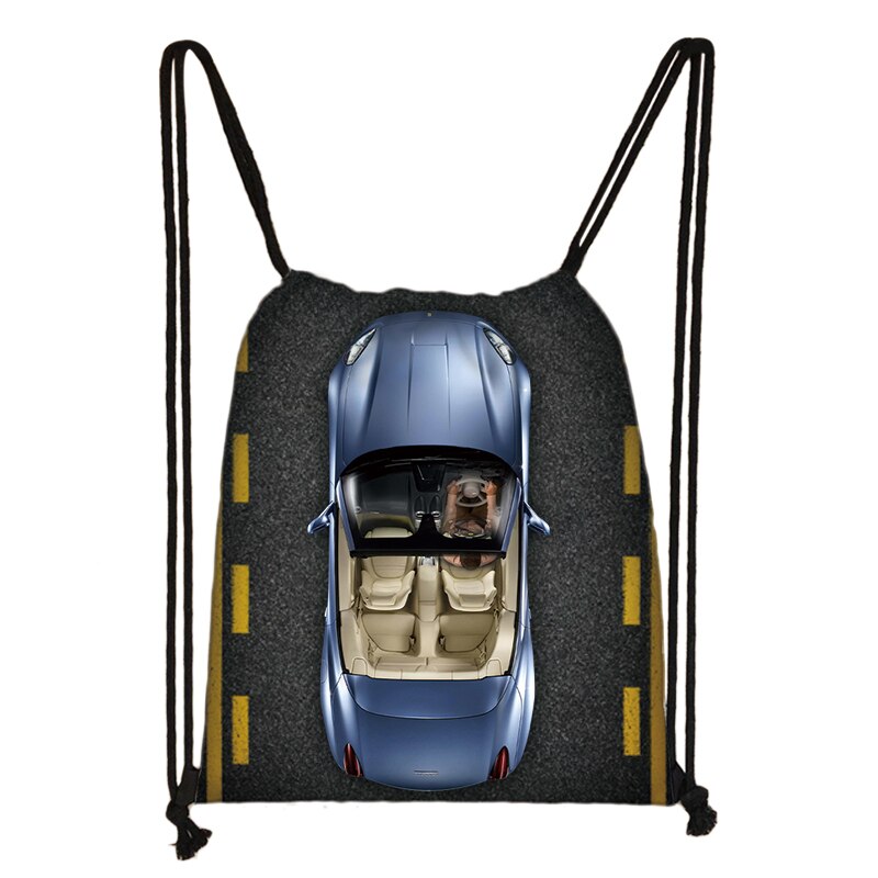 Kühlen Auto/Lieferwagen druck kordelzug tasche frauen männer reisetaschen Teenager Rucksack damen lagerung taschen freundlicher bookbag: skdsaiche05