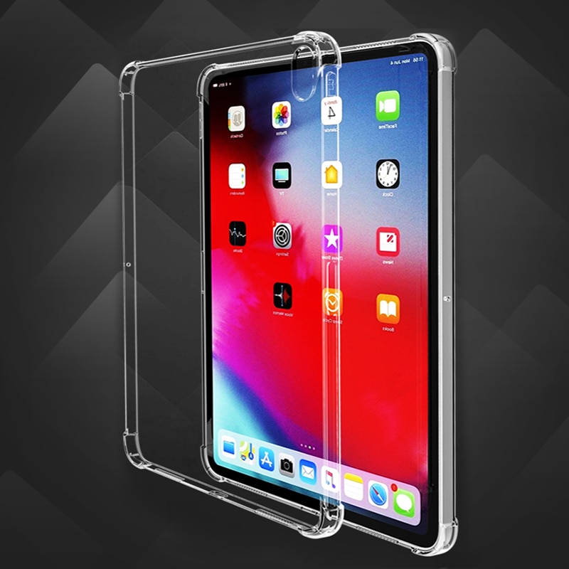 Clear Case for iPad 2 3 4 case Anti-fall soft TPU silicone tablet cover for Apple ipad2 ipad3 ipad4 Capa Funda A1395 A1430 A1458