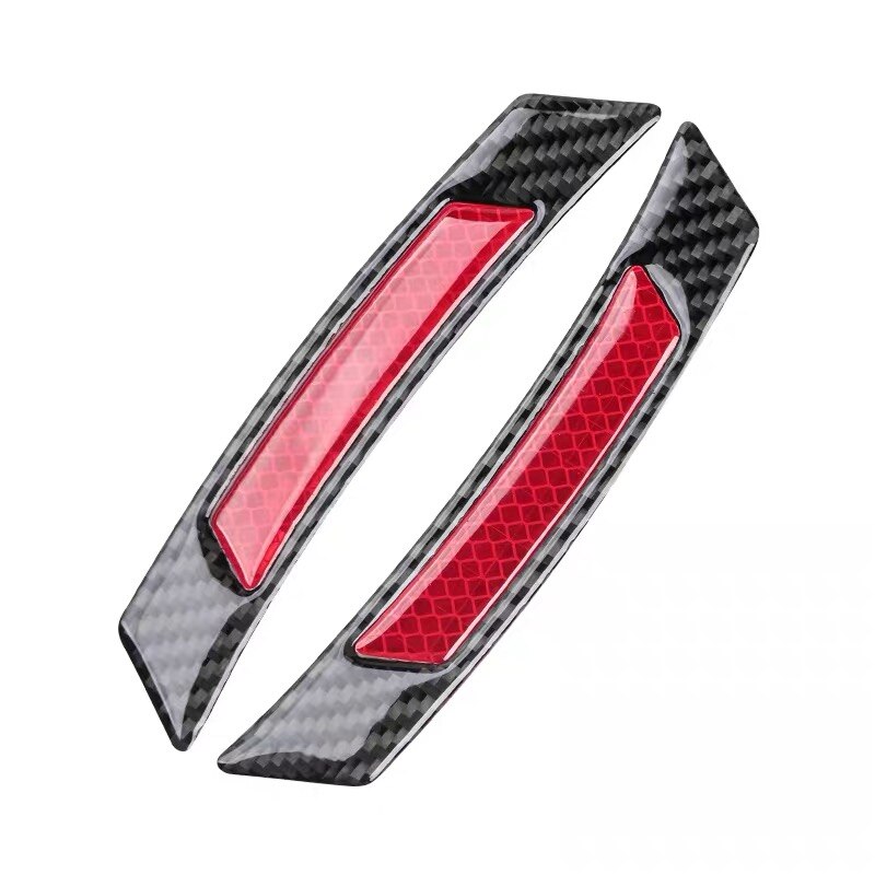 2Pcs/Set Car Reflective Safety Warning Strip Tape Universal Car Bumper Reflective Strips Secure Reflector Stickers Decals