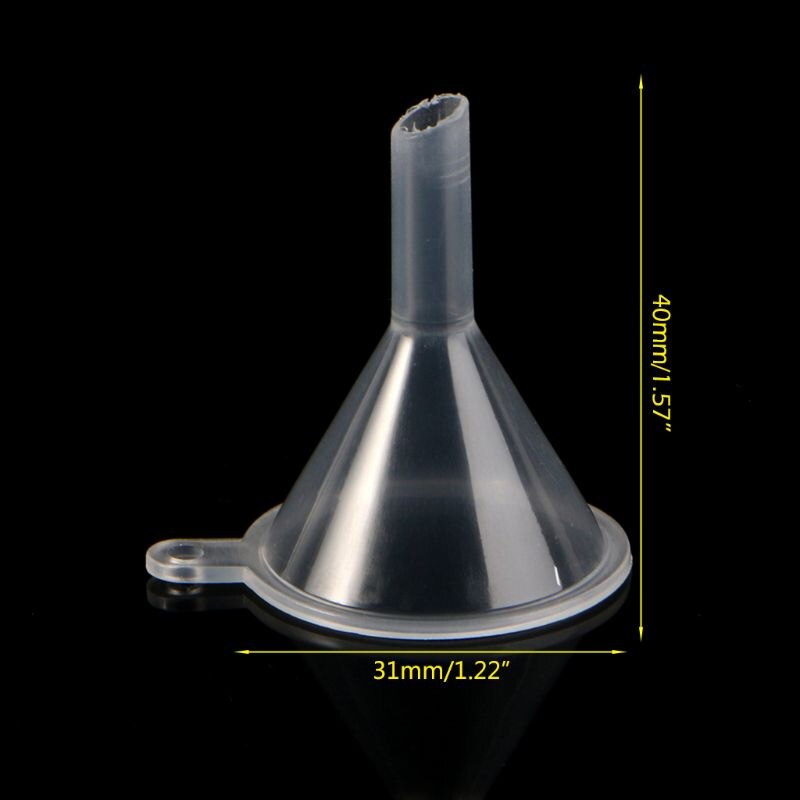 10Pcs Plastic Small Funnels For Perfume Liquid Essential Oil Filling Empty Bottle Packing Tool