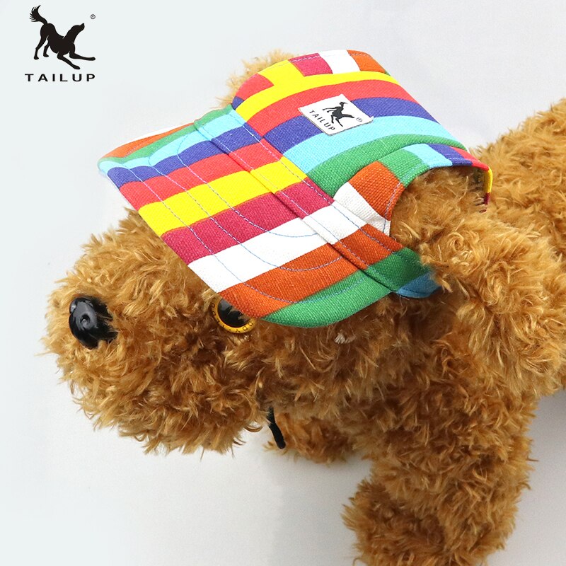TAILUP Hond Cap Met Oor Gat Zomer Honkbal Voor kleine Puppy Outdoor Sunbonnet Cap Pet Producten Size S/M-12 Stijl