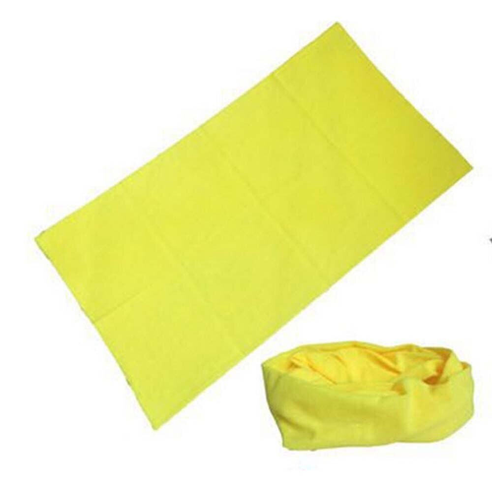 1pc unisex huivi miehille naisten huivi putki huivi huivi pää kasvomaski kaula snood päähineet aktiviteetti maaginen ulkoilu huivi kiinteä: Keltainen