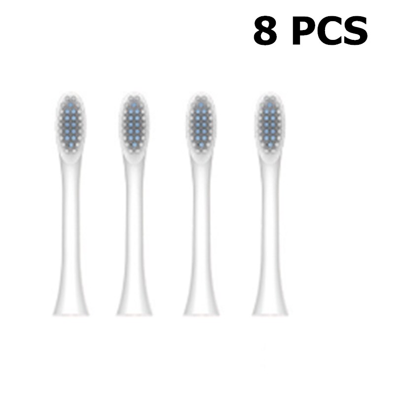 Sonic Electric Toothbrush 6 Modes Deep Cleaning Waterproof Portable Travel Adults Tooth Brush With 4 Replacement Brush Heads: 04 8pcs brush head