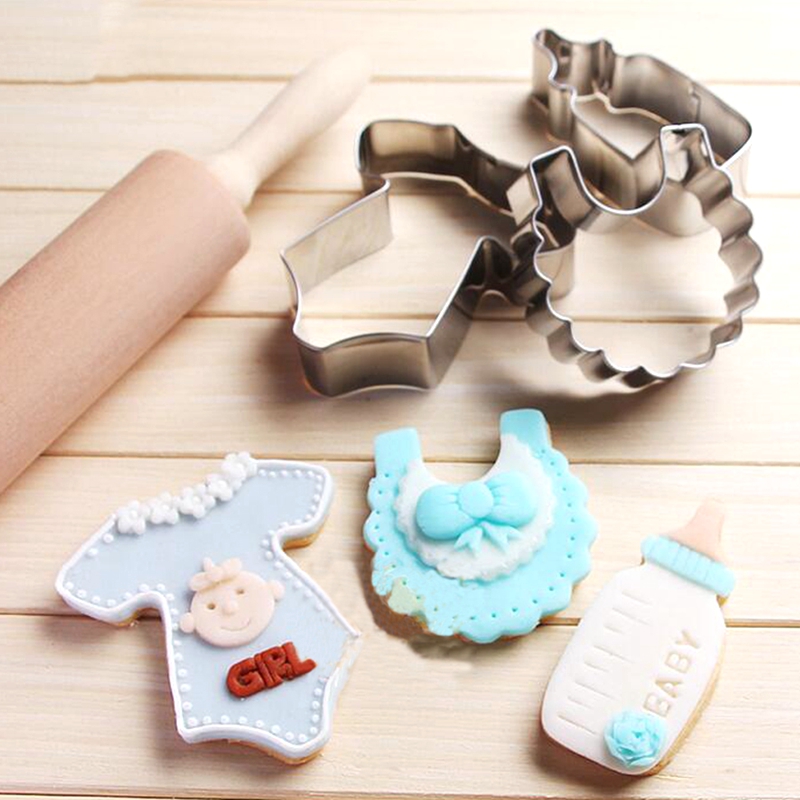 baby dusj flaske smekke form kjeks cookie diy sjokoladekutter fondant fôringsflaske kakeform bakverk bakeware verktøy