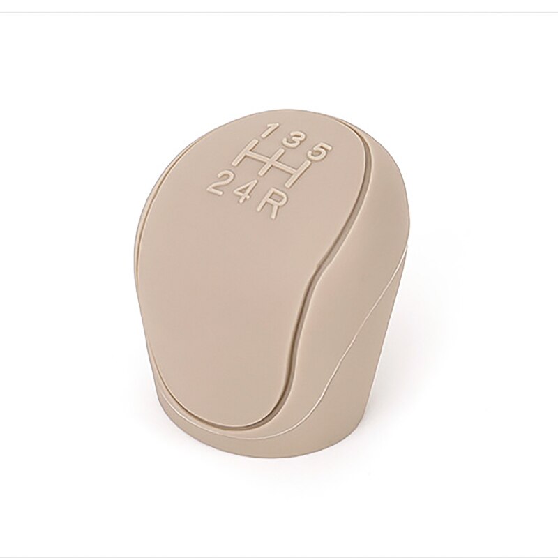 Pomo de palanca de cambios de silicona para coche, cubierta de perilla de freno de mano, funda protectora de piel, estilo de coche: Gear Knob(Beige)