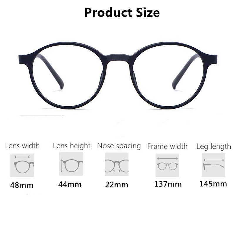 Męskie i damskie okrągłe okulary Retro rama Ultralight Titanium Alloy okulary dla osób z krótkowzrocznością okulary korekcyjne optyczne ramki 3050