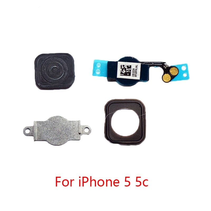 100% Super 1pcs Home Button with Flex Cable for iPhone 5 5C 5S 6 6Plus 6s plus 7 7Plus Home button Flex Assembly