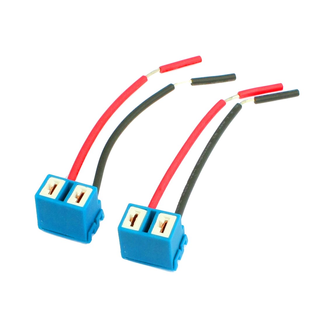 X autohaux 2 stuks hoekige fitting  h7 keramische verlengstuk koplamp lamp connector bedrading kabelboom