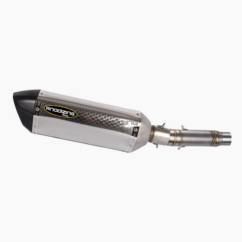 Motorfiets Uitlaatsysteem Slip Op Midden Pijp Link Uitlaat Voor Honda CB300F CBR300R CBR300 Slip-On met Uitlaat: 123-3