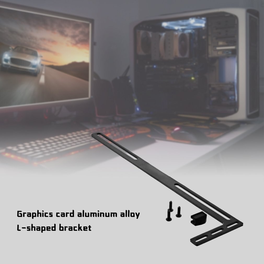 LIAN LI Metal Bracket used for Graphics Card Bracket Aluminum L-shaped Bracket Graphics Card Radiator