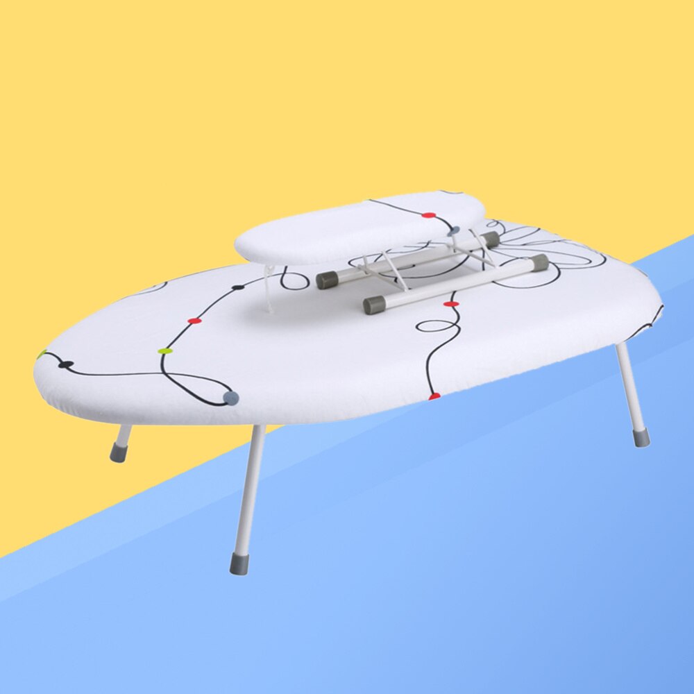 Folding Ironing Board Space Saving Heat Resistant Ironing Rack with Breathable Fireproof Pad