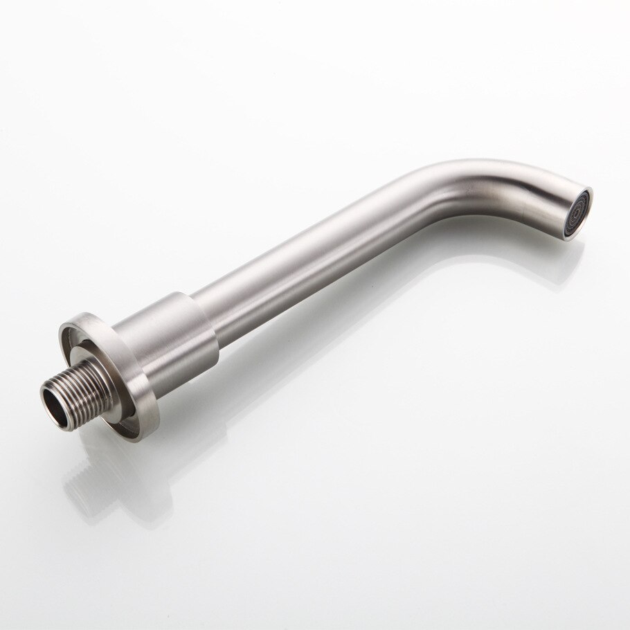 G 1/2" 304 stainless steel Wall Outlet Wall Mounted Shower Spout Bath Tub Shower Mixer Faucet Spout Filler