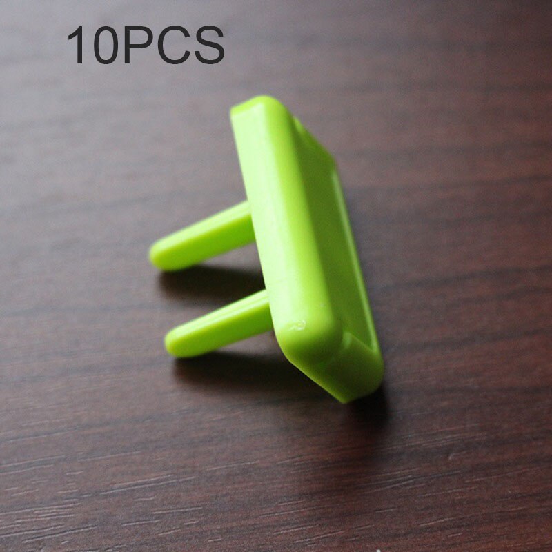 10PCS Child Safety Locks For Preventing The Child From Getting Hurt By Electric shock Electric Child Lock Safety For Baby: 10pcs green1