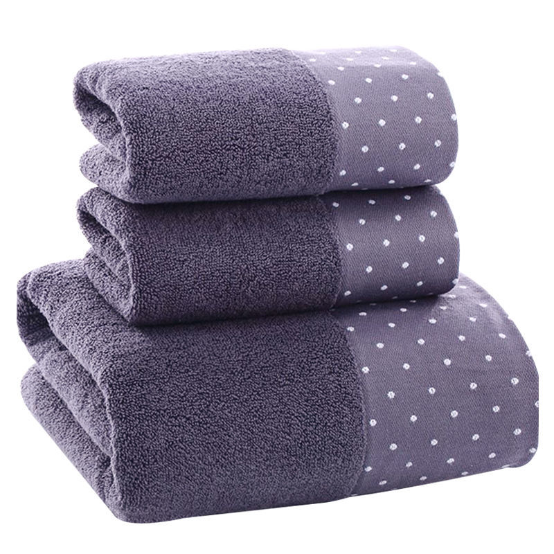 Cotton Towel Bath Towel Set Bath Towel 140x70cm Towel 35x75cm Soft Absorbent Three-Piece Set: 3pcs3