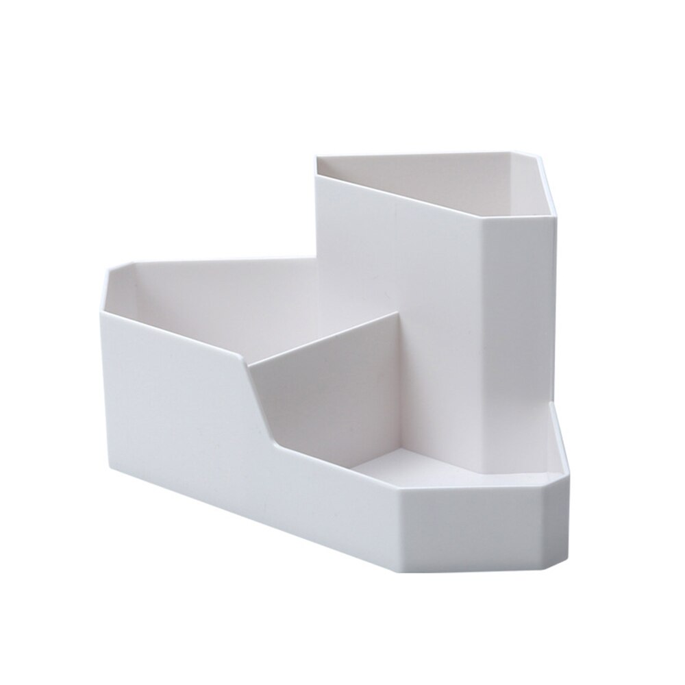 Schowek biurko prosty styl biurowe przechowywanie biżuterii dla biurowych kosmetyków domowych i przechowywanie rozmaitości organizator na przybory robić makijażu: biały