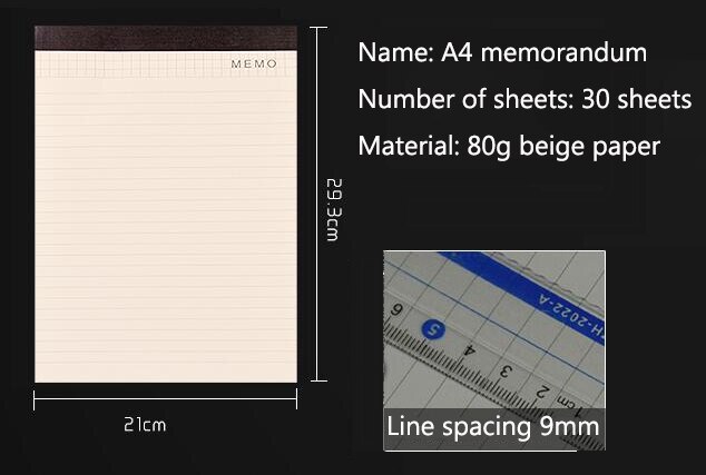 A4 office business classical file folder portfolio executive with clip board calculator document organizer: 30 sheets A4 MEMO